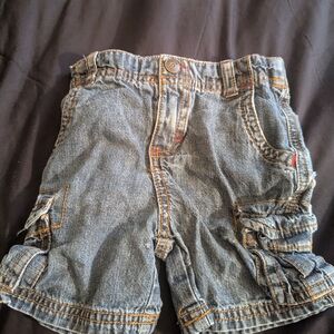 Cherokee Blue Denim Cargo Shorts Practical Everyday Wear